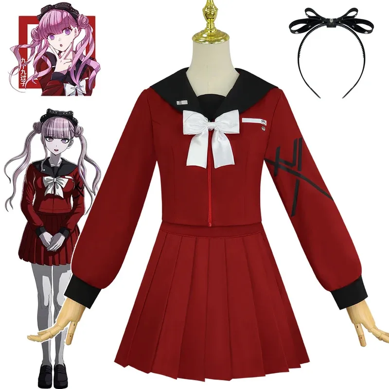 Tsukumo Kako Cosplay Costumes Game The Hundred Line Role Play Uniform Halloween Carnival Party Dressing For Women eo]5