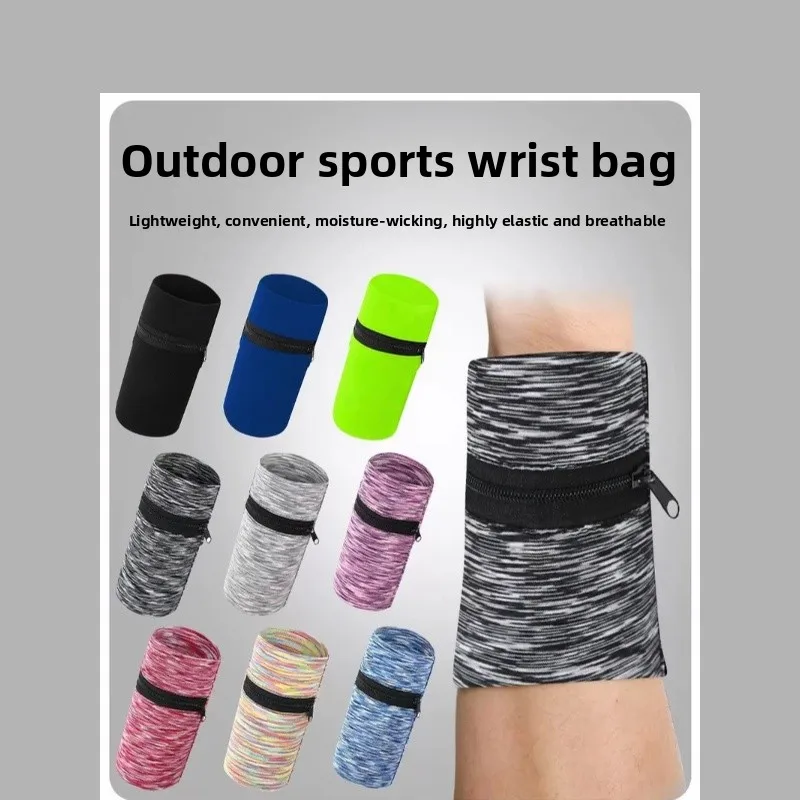 Wrist Bag Sports Essential Lightweight Moisture-Wicking High-Elastic Breathable Material Convenient Gear for Outdoor Activities