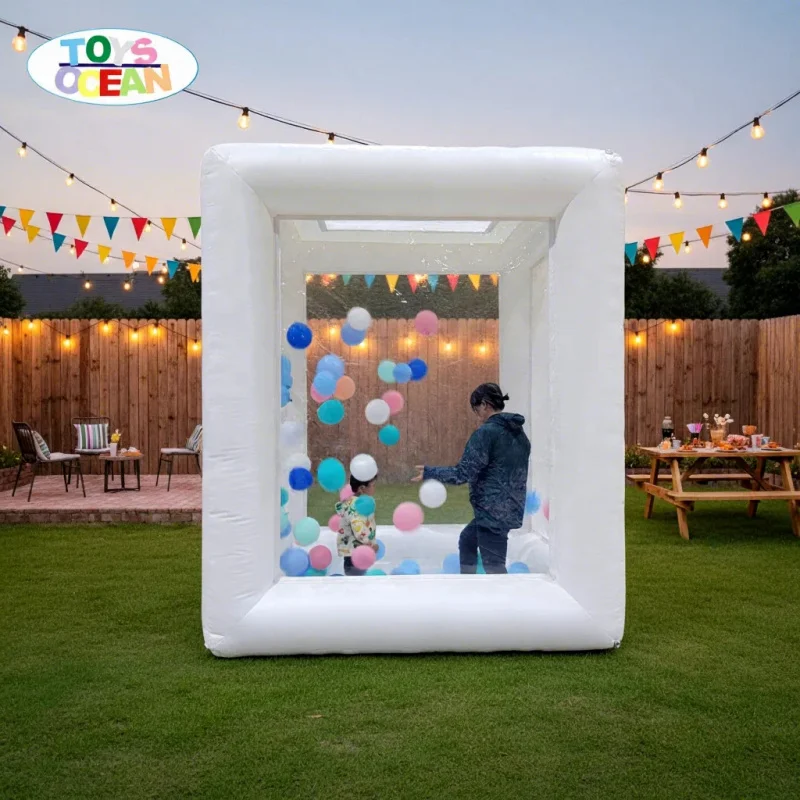 New Style Advertising Inflatable Money Making Machine Cube Event Party Balloon Money Catching Machine AMT Money Grabber