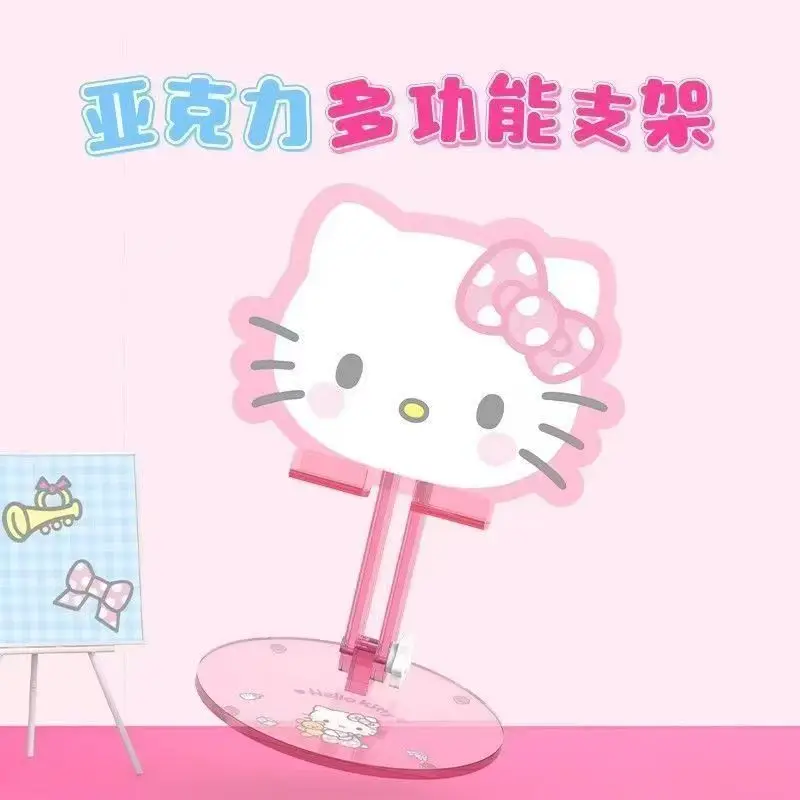 Pink Kawaii Cat Desktop Stand, Oversized for Placing Phones and Tablets, Perfect for Daily Binge-Watching view 2