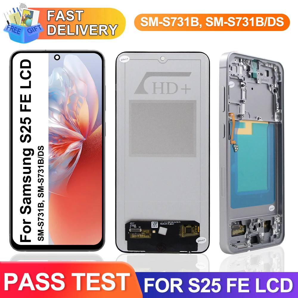 Bildschirm für Samsung Galaxy S25 FE SM-S731B SM-S731B/DS LCD-Display Digitale Baugruppe Touchscreen für Samsung S25FE Display