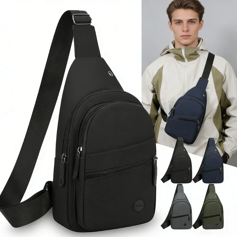 

Водонепроницаемая нейлоновая легкая нагрудная сумка, многофункциональный рюкзак-слинг, сумка через плечо для мужчин, для походов, путешествий, активного отдыха и спорта