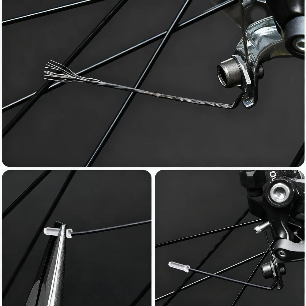 Road Bike Cable Wire End Caps Aluminum Alloy Silver Brake Derailleur Shifter Tips Universal Cycling Replacement Parts 20-100pcs