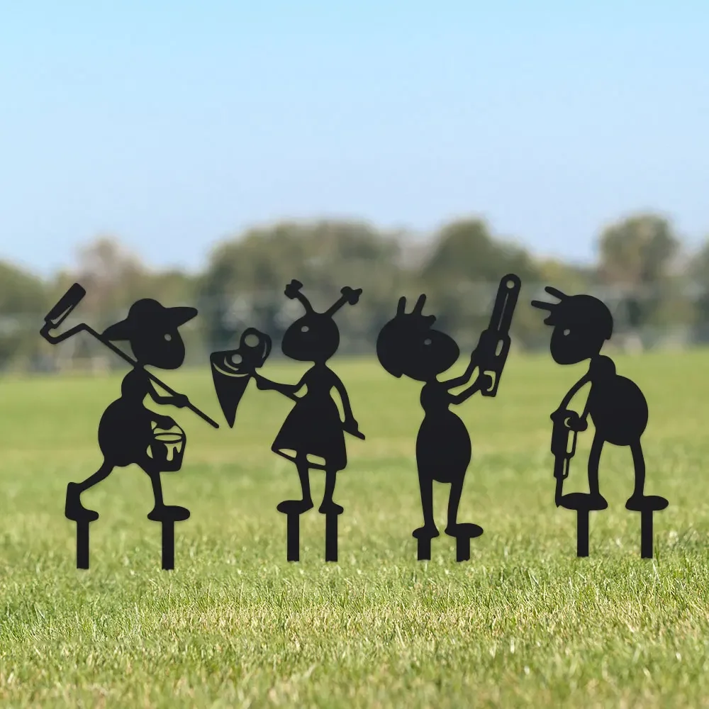 4Pc Ant Metal Garde… - image