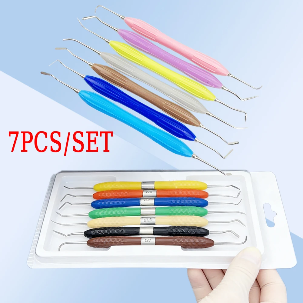 

Dental Resin Filler Aesthetic Restoration Knife with Silicone Handle for Composite Fillings Repair and Sculpting Spatula Tool