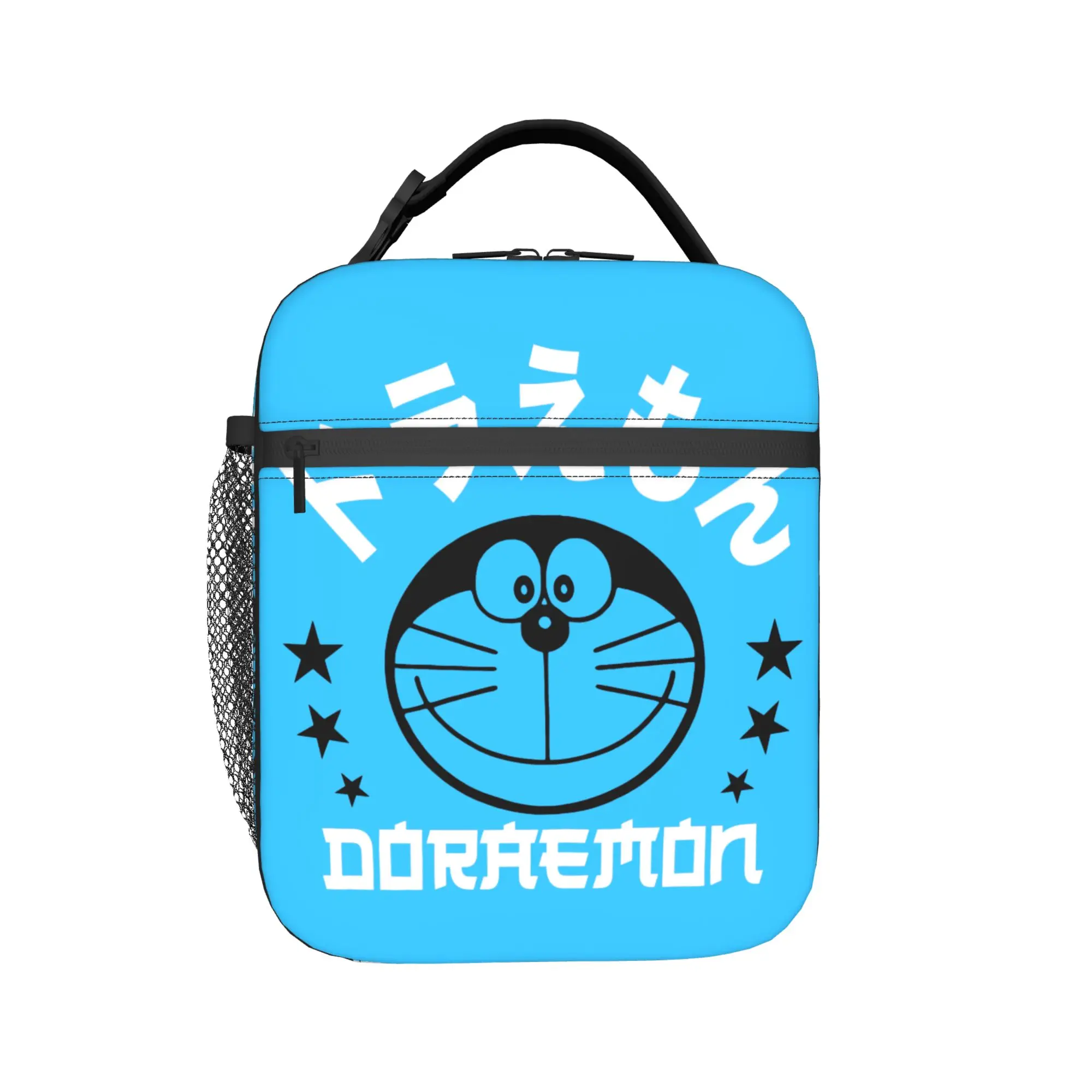 

doraemons blue cats Insulated Lunch Bags for Men Women Food Container Bags Leakproof Thermal Cooler Lunch Boxes For Travel
