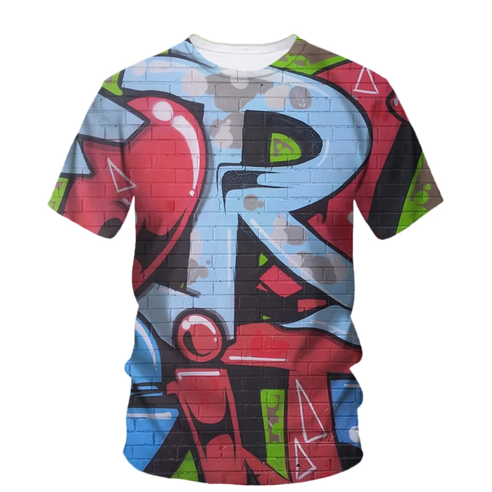 Camisetas de manga corta con estampado 3d para niño, ropa informal, ropa de verano