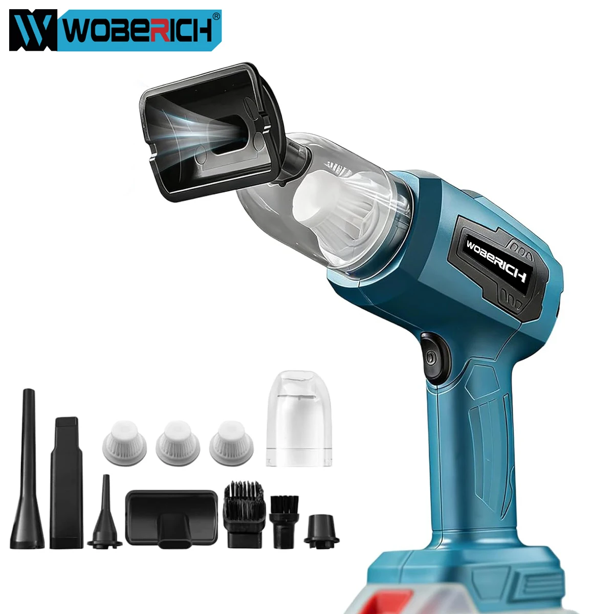 2 in 1 Brushless Turbo Blower Jet Fan & Vacuum Cleaner Handheld Dust Blowing Tool Leaf Blower For Makita 18V Battery