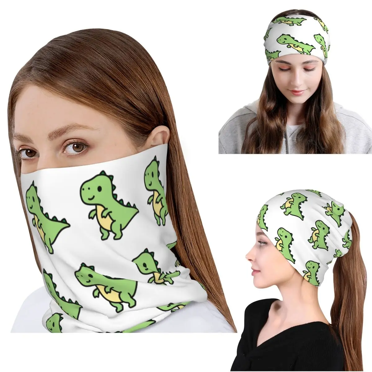 

T Rex Bandana Neck Gaiter Mask Scarf Multi-use Headband Beanies Hat for Men Women Adult All Season