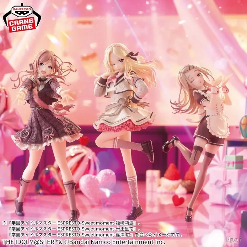 【Em Estoque】BANDAI Banpresto Academy Idol Master Juo Sena Himesaki Rinami Shinosawa Hiro Coleção e Expositor de Mesa