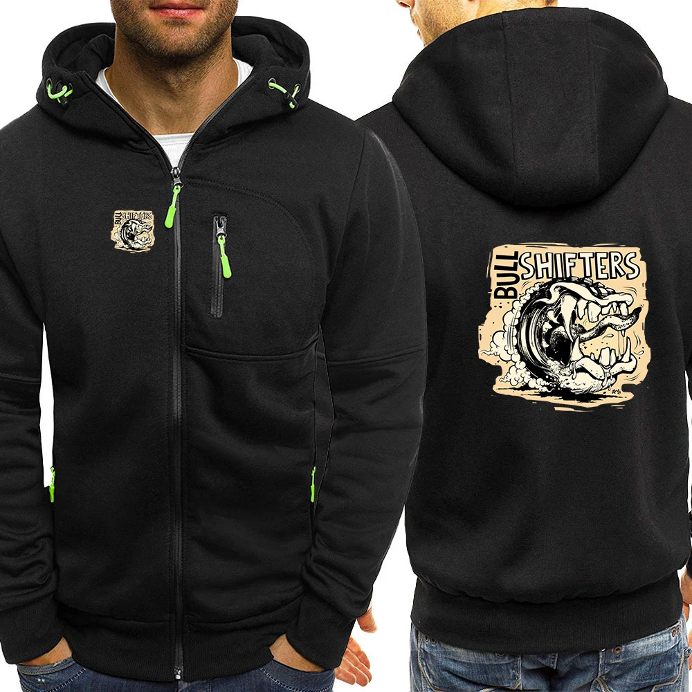 Left 4 Dead Bull Shifters printed hoodie color-blocked casual stylish hooded sweatshirt personalized street style hoodie