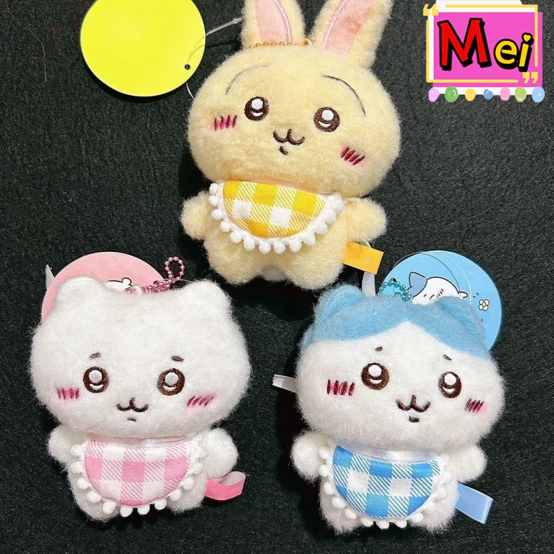 3 uds lindo llavero de felpa Usachi pequeño ocho coche de alta calidad muñeca de peluche chica mochila pequeña cadena colgante regalo de cumpleaños de Navidad