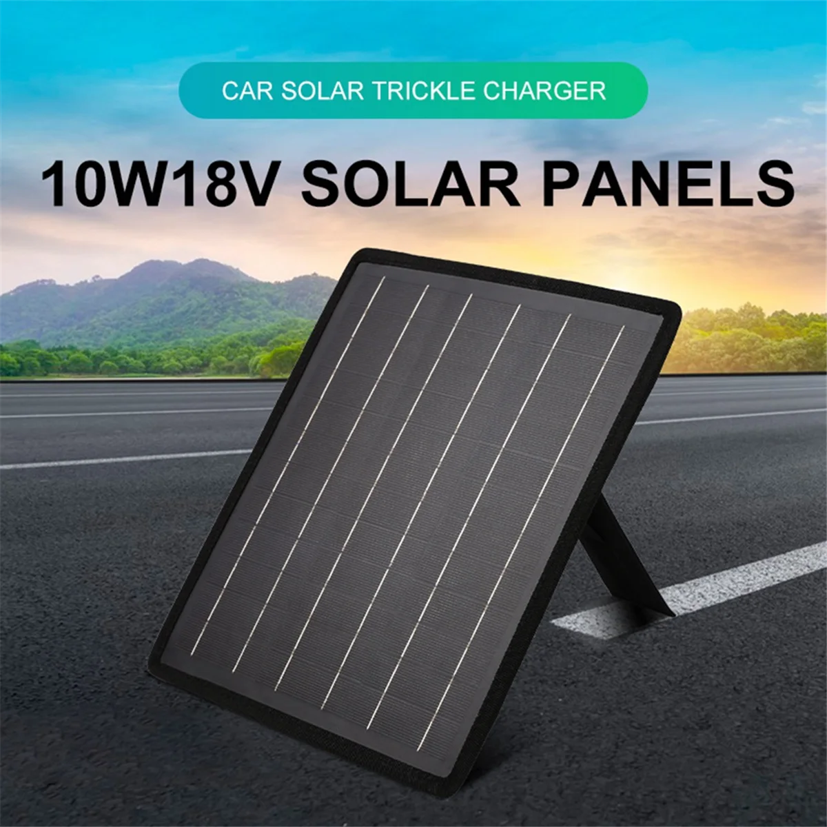 Solar Panel 10W18V Trickle Charger for Car Battery Solar Battery Maintainer Car Truck Boat RV Motorcycle Marine Trailer