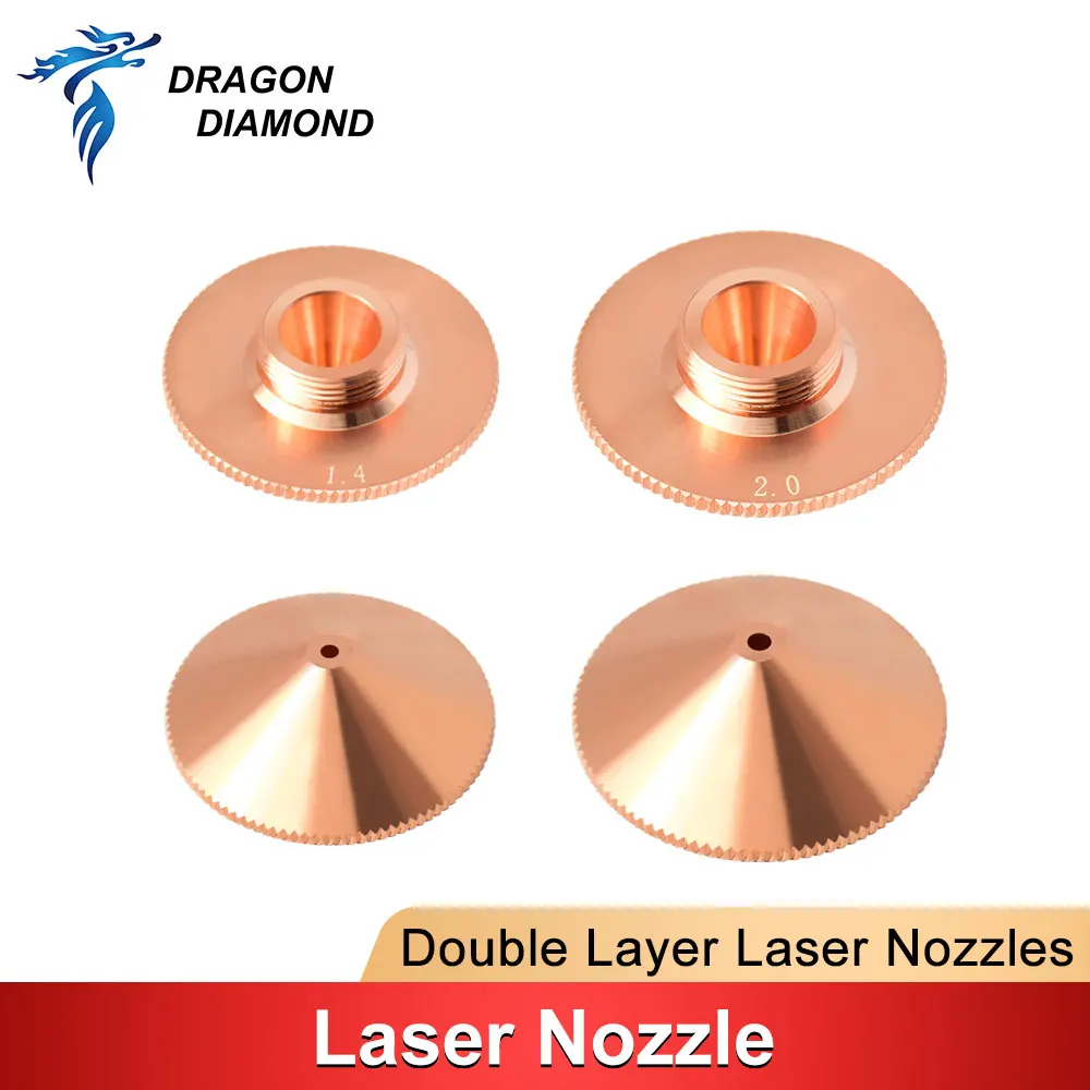 Laser Cutting Nozzle Single Double Layer Dia.32mm For Precitec WSX Raytools CNC Fiber Laser Head Nozzle Cutting Welding Machine