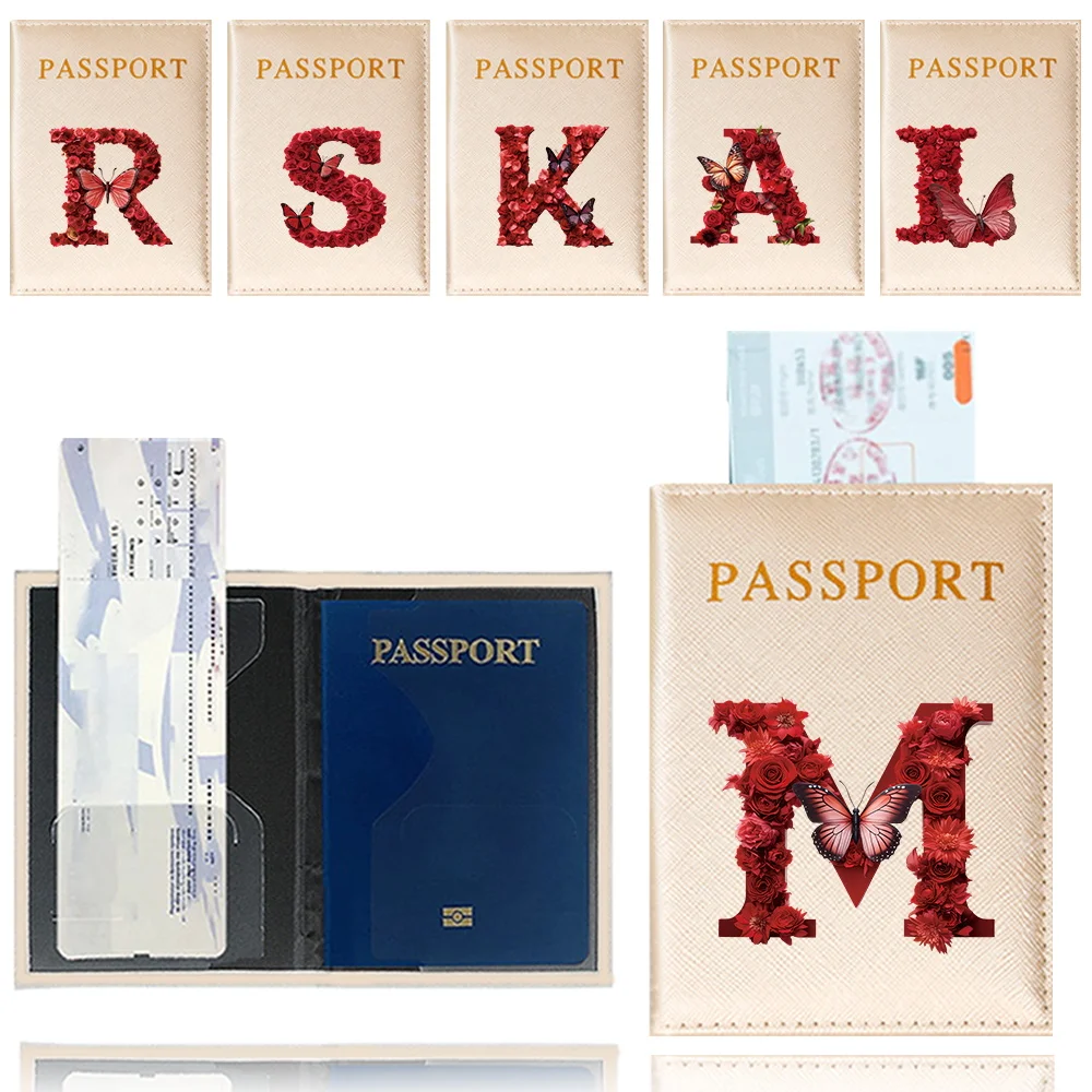 

New Passport Case Credit Card Holder Case Multifunctional Wallet Case Storage Bag PU Leather Material XX Printing