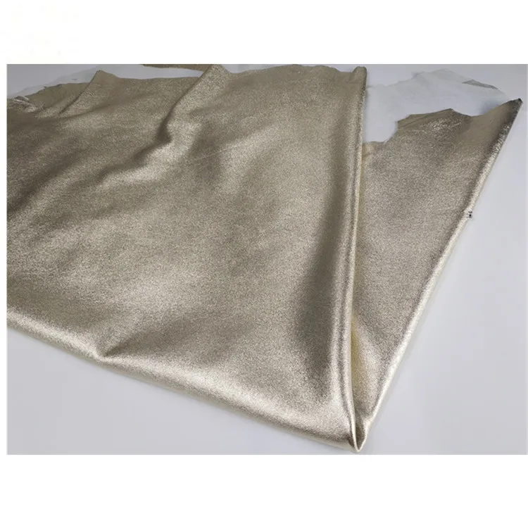 

цельная овечья кожа для изготовления одежды из мягкой кожи толщиной 0,5-0,6 мм, светло-золотой первый слой из натуральной овечьей кожи,