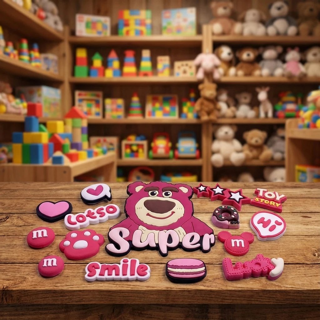 

Большой размер Super Lotso DIY аксессуары мягкий клей детали тапочки с отверстиями украшение чехла для телефона чехол для iPad магнит на холодильник