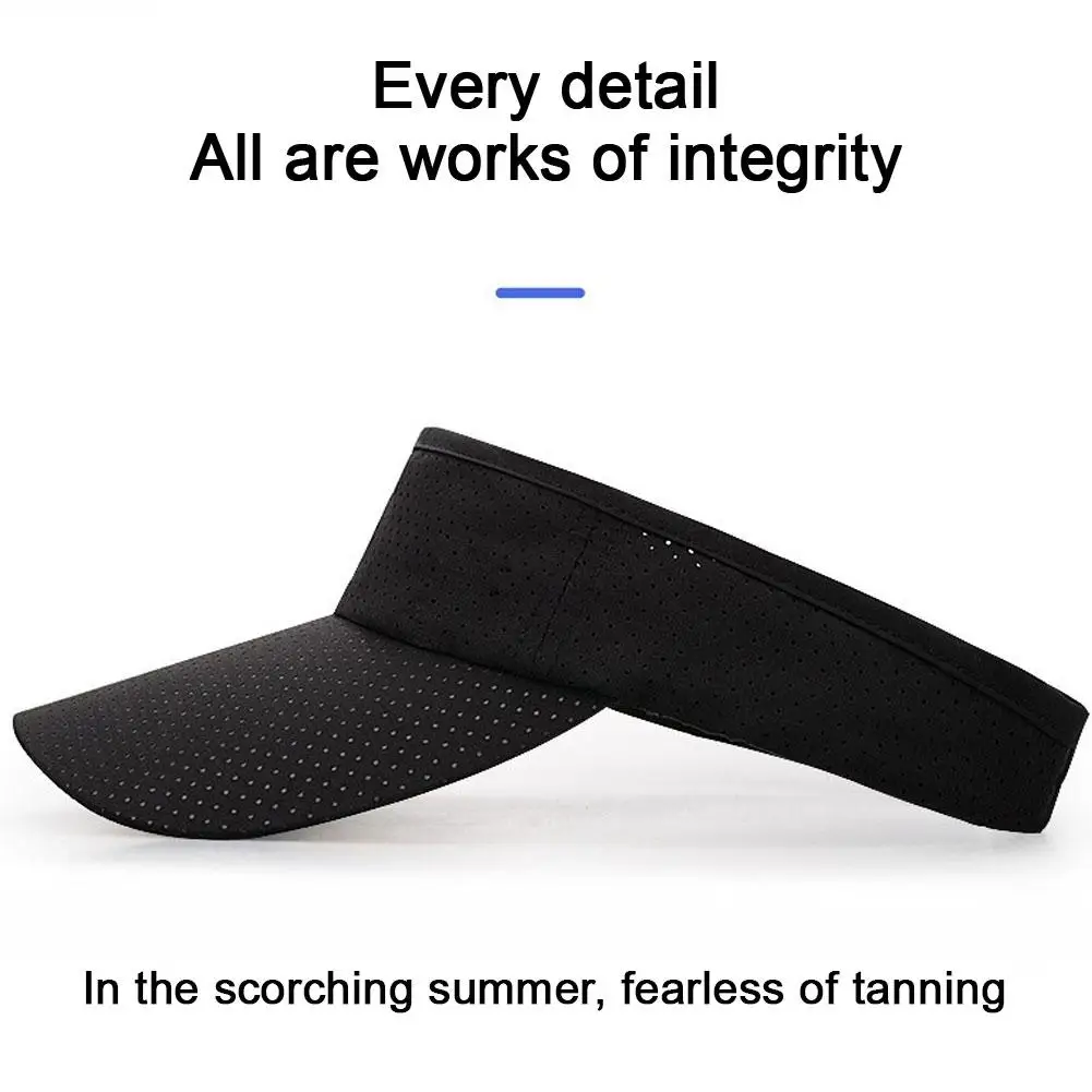 Summer Breathable Korean Version Outdoor Hat For Men And Women Versatile Casual Empty Top Hat Tennis Running Sunscreen Cap Hat