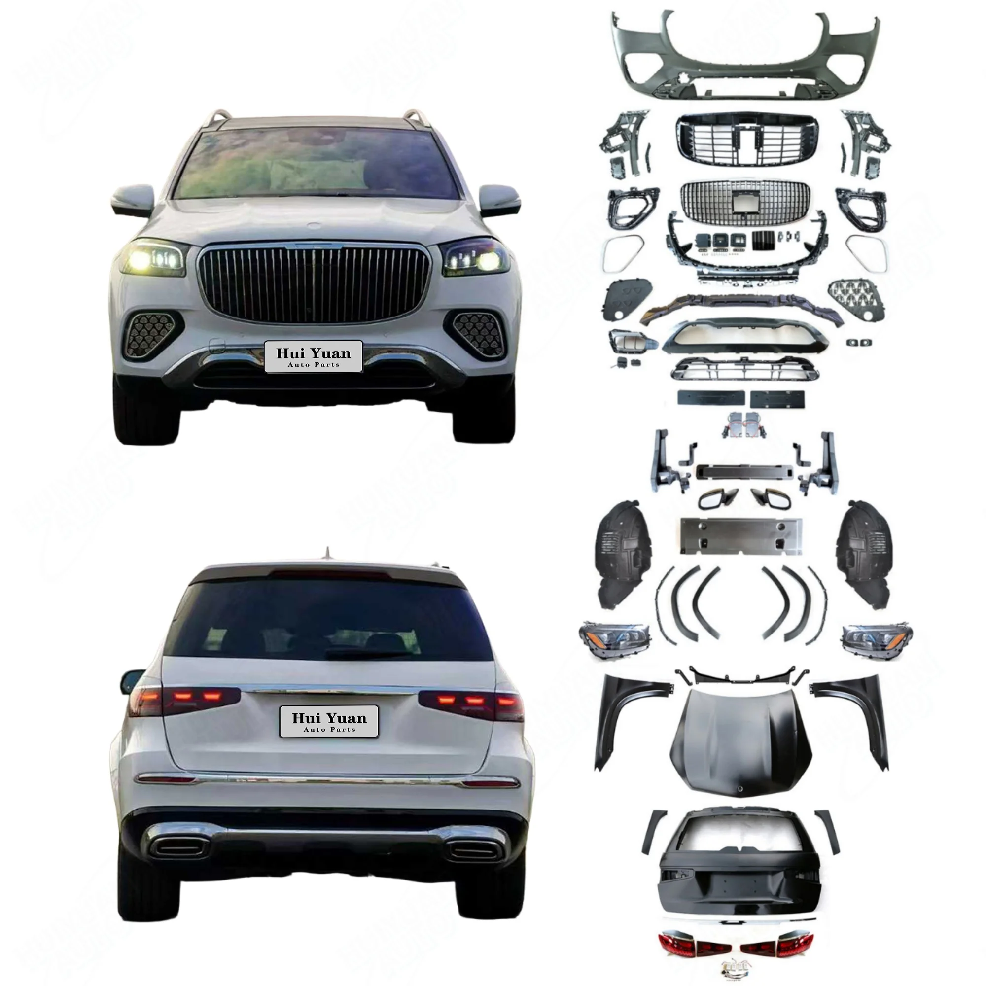 

Perfect Fitment Automotive Facelift Bumper Body Kit for GL/GLS Class X166 2012-2019 Facelift to 2025 Style