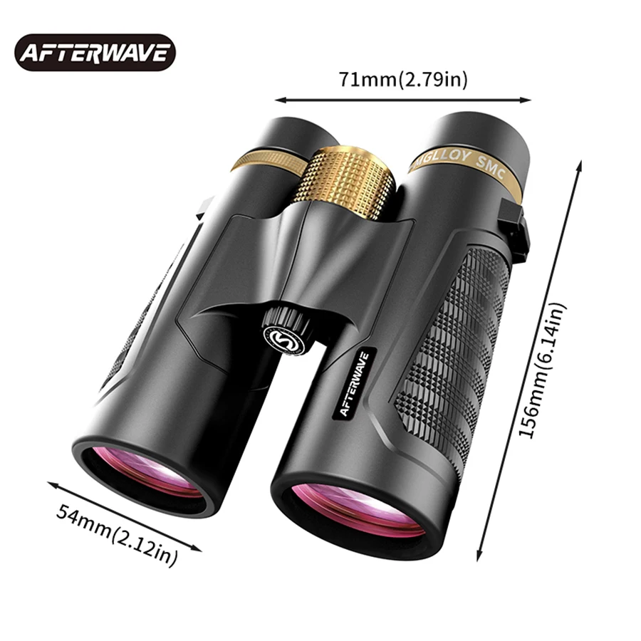 Binoculars 12x42 Metal Wheels with High Definition and High Quality Are Suitable for Hiking, Bird Watching and Concerts