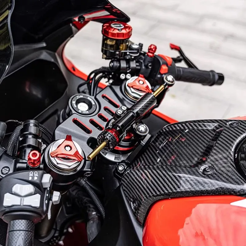 

Adjustable Steering Damper Motorcycle Stabilizer Bracket For QJMOTOR SRK 800RR SRK 600RS SRK600RS 2025-2026