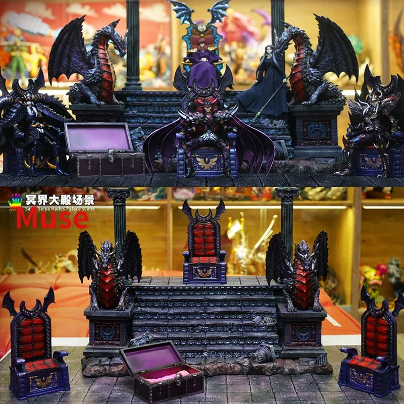 

In Stock JacksDo Saint Seiya Myth Cloth EX Hades Throne Dragon 22cm/8.66 Inch Decoration Diorama Scene Statue Resin