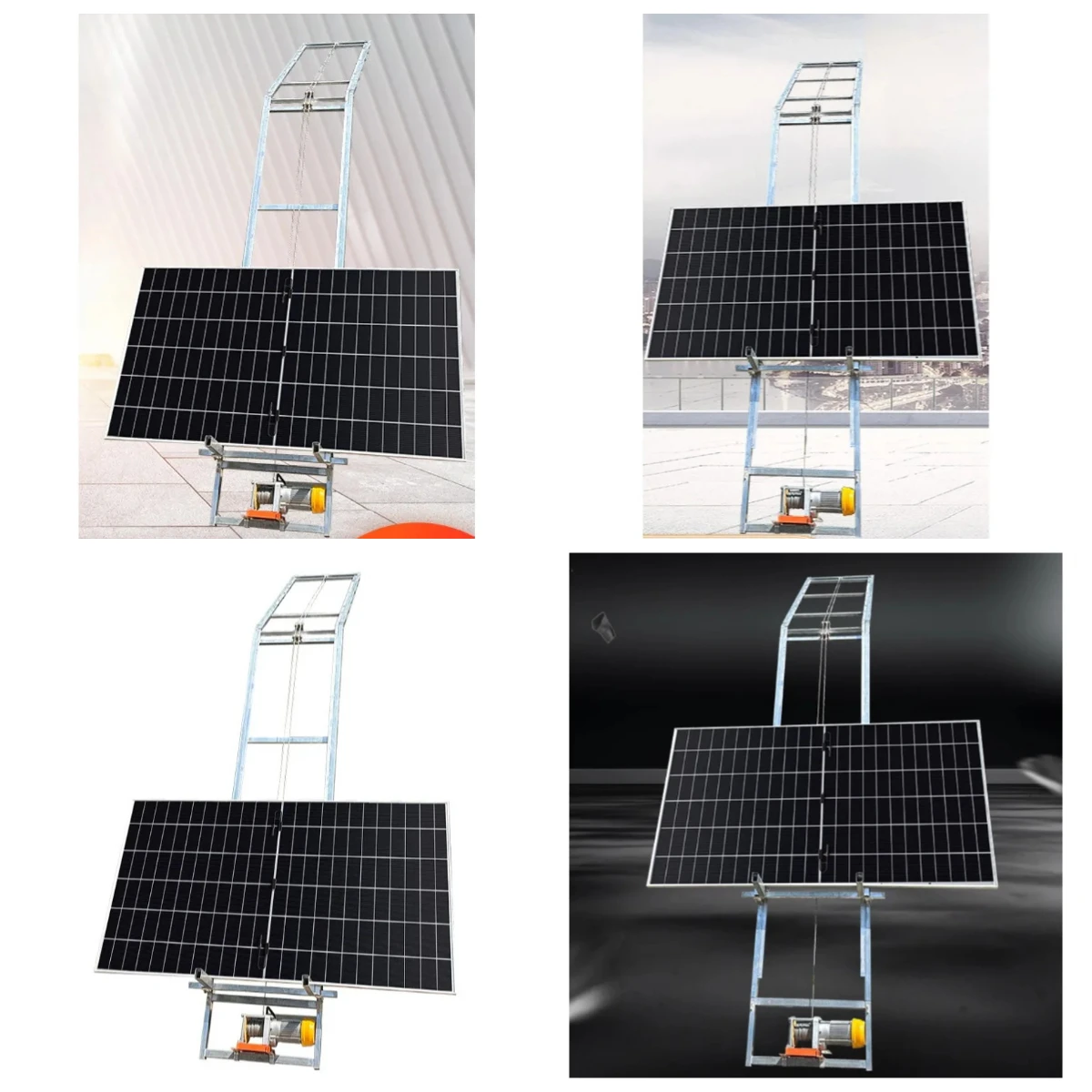 

Gold Seller 20m Safety and Quickly Elevadores Para Paneles Solares Warehouse Construction Ladder Lift Photovoltaic Glass Panel