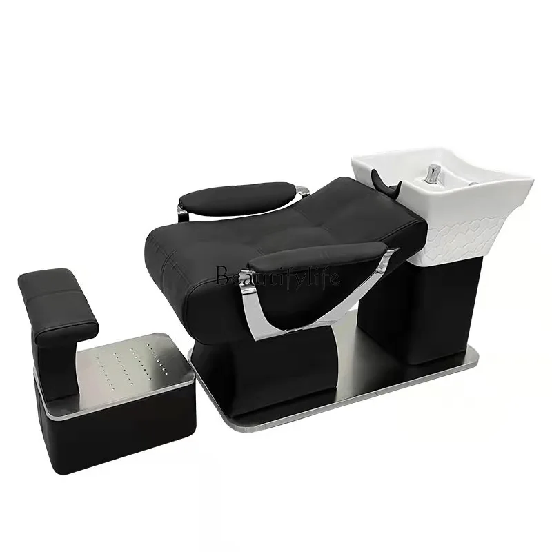 

Massage Couch Hairdressing Barber Shop Simple Special Ceramic Basin Flushing Bed