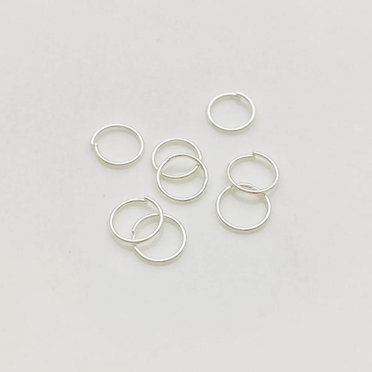 Silver Open Jump Ring Spring Buckle Lobster Clasp 9‑Pin Bead Spacer DIY Beaded Bracelet Necklace Jewelry Findings