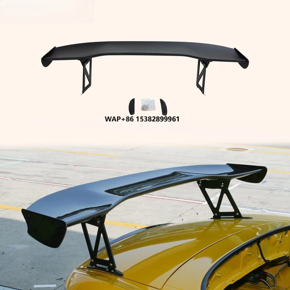 For S2000 JS Style Fiber Glass Rear Trunk GT Spoiler Wing (390mm Height)