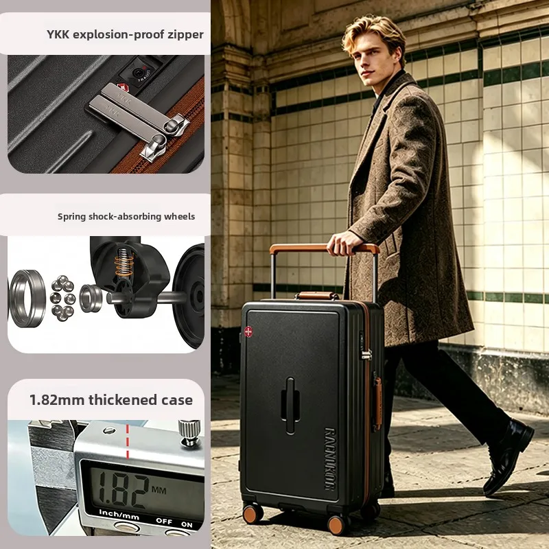 WEOBGR SABRE Military Knife 32 Inch Large Capacity Luggage Thick Durable 2026 New PC Material Brand Pull Rod Travel Suitcase image 3