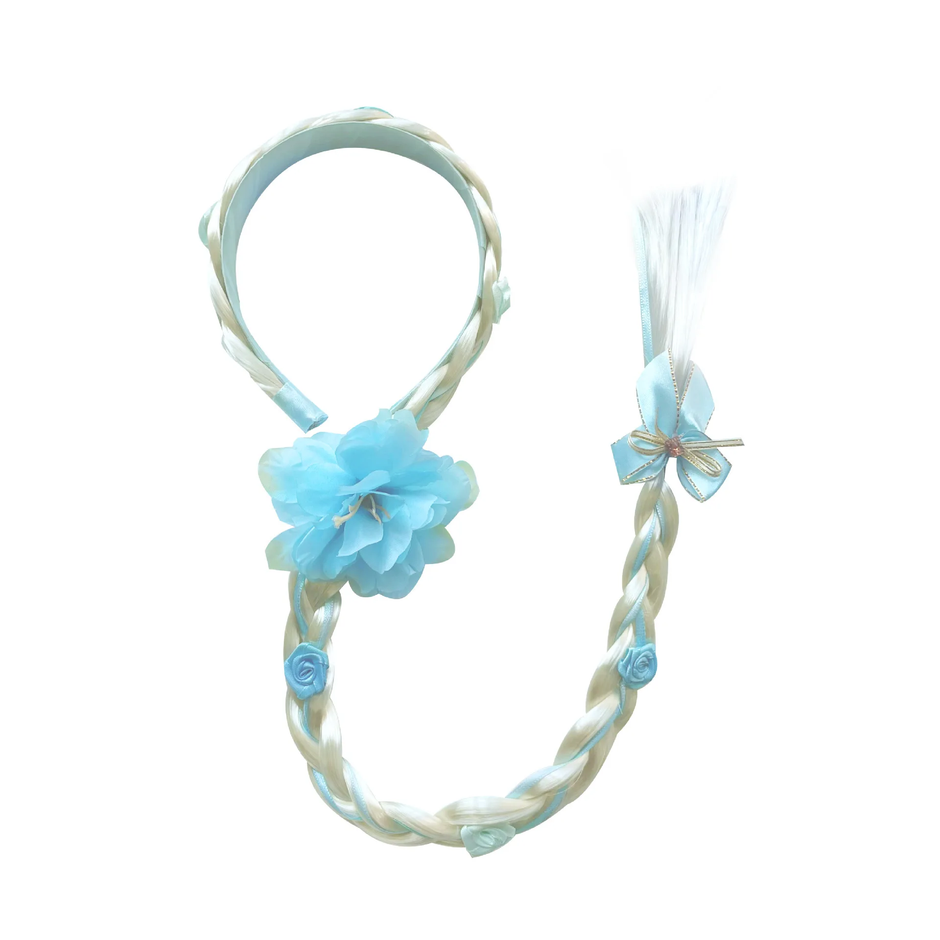 Princess Cinderella Girls Blue Butterfly Magic Wand Crown Crystal High Heel Necklace Dress Up Jerlwery Girl Cosplay Toy view 2