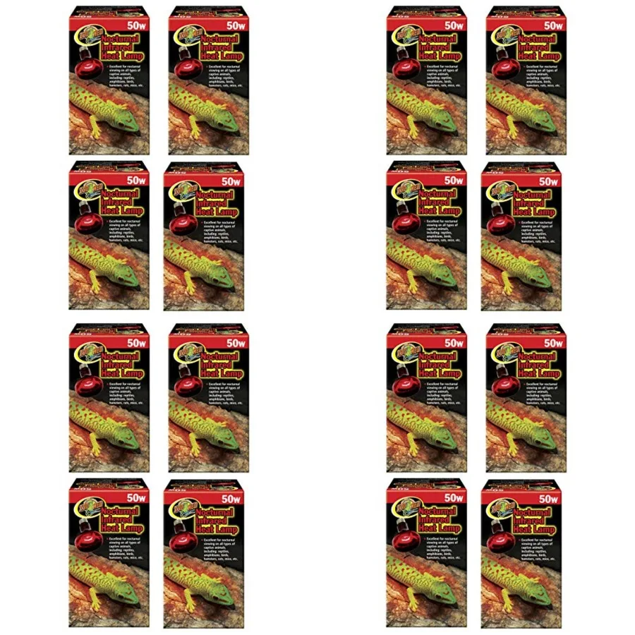 Nocturnal Infrared Incandescent Heat Lamps 50 Watts 4 Pack