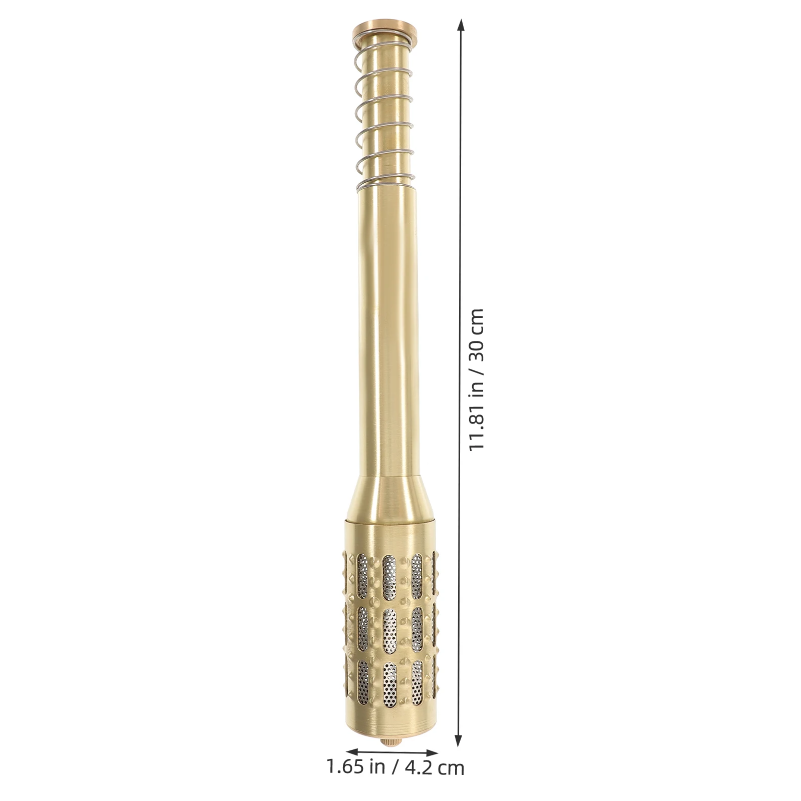 

Pure Copper Moxibustion Rod Handheld Moxa Stick Holder Design Ash Mesh Filter Portable Acupoint Massage Burner Tool For