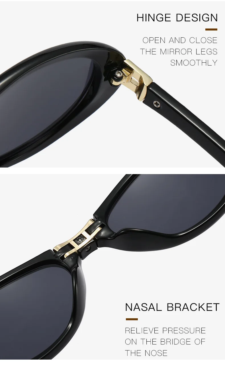 2025 Nieten ovale Sonnenbrille für Damen, Markendesigner, faltbar, einfach zu transportieren, weibliche Farbtöne, UV400 – Detail 10