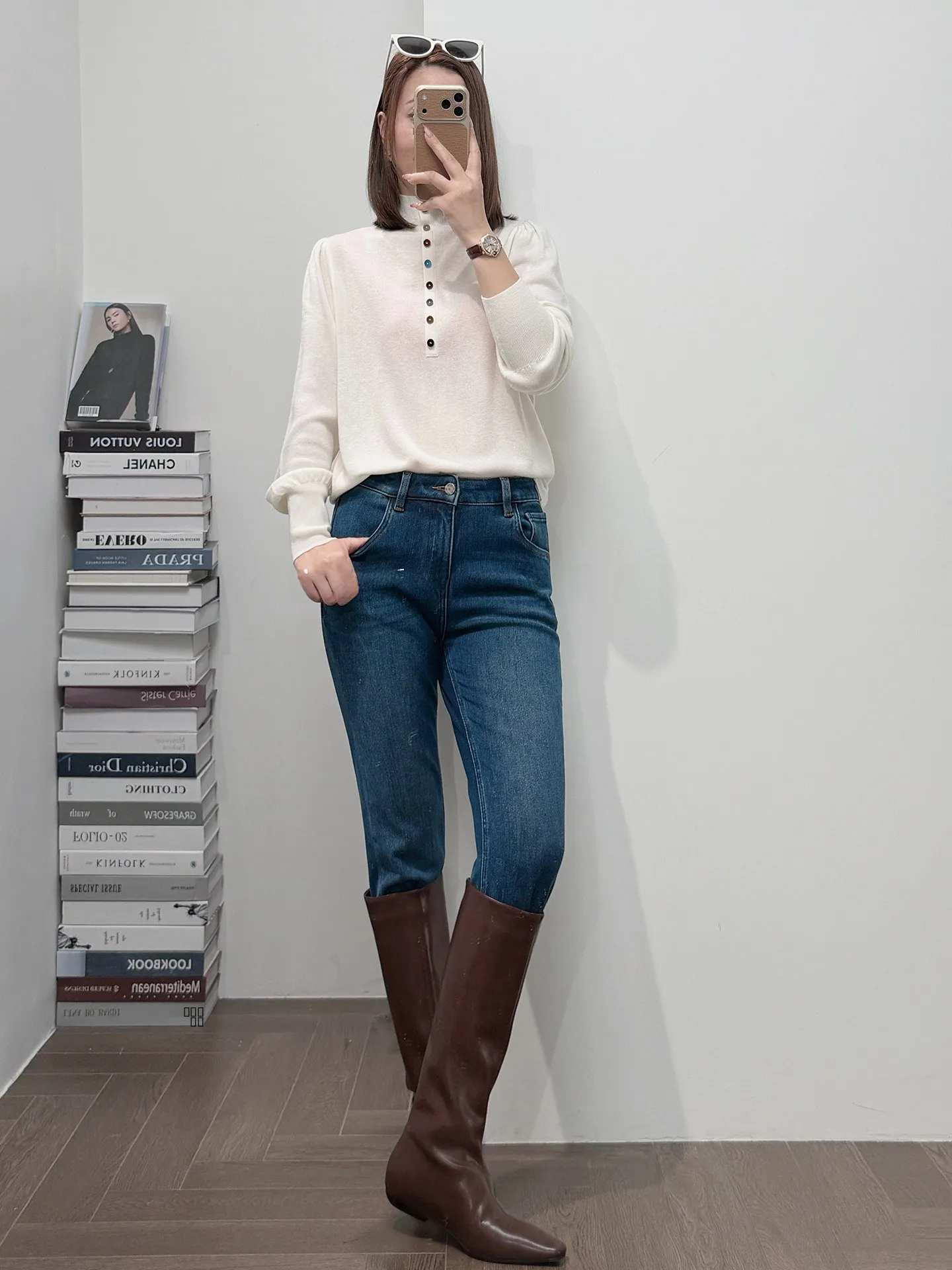 

Шерстяной свитер Sweet Sle с высоким воротником и рукавами-фонариками, 60-ниточная ткань из высококачественной шерсти, для женщин, зимняя мода