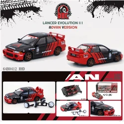 New BMC 1:64 Lancer Evolution III Racing Cars Diecast Alloy Toys Simulation Model For Collection gift