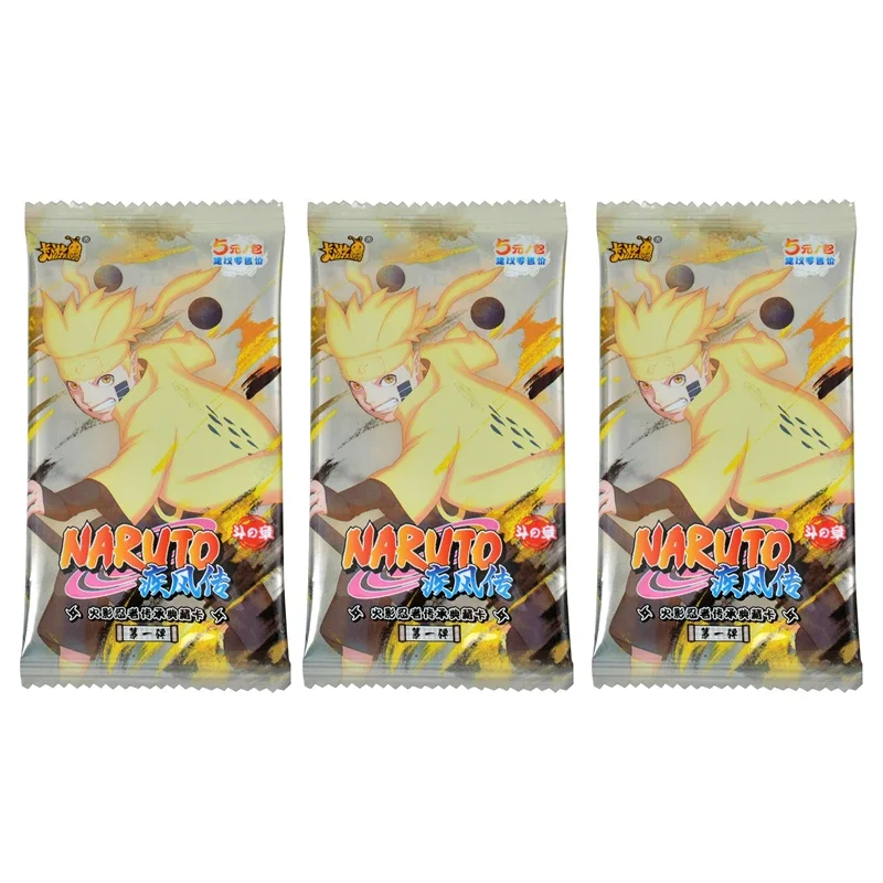 Kawou Naruto Cards Original Box regali per bambini Anime Character Battle Game Toy collezione classica memorial Ninja reame