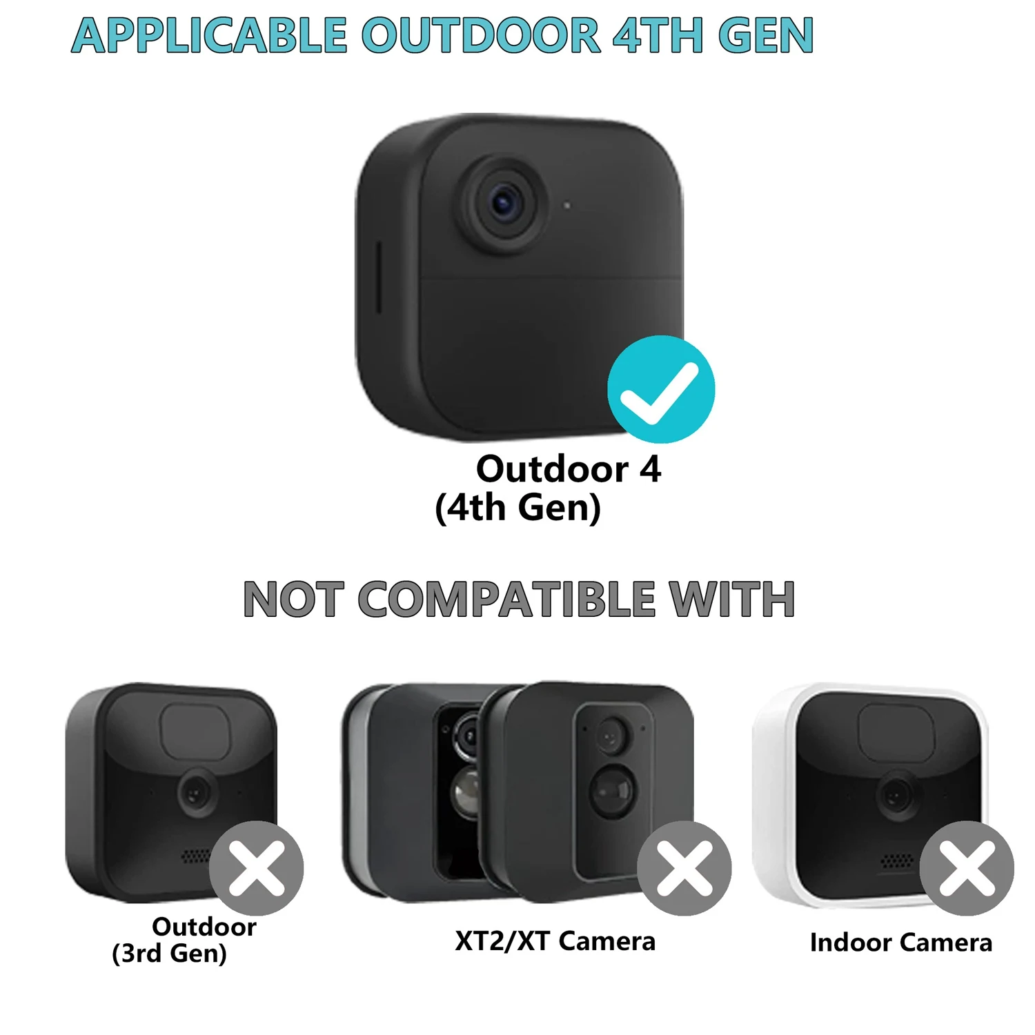 ABZW caméra câble de charge étendu surveillance housse de protection pour Blink extérieur 4 prise américaine Durable