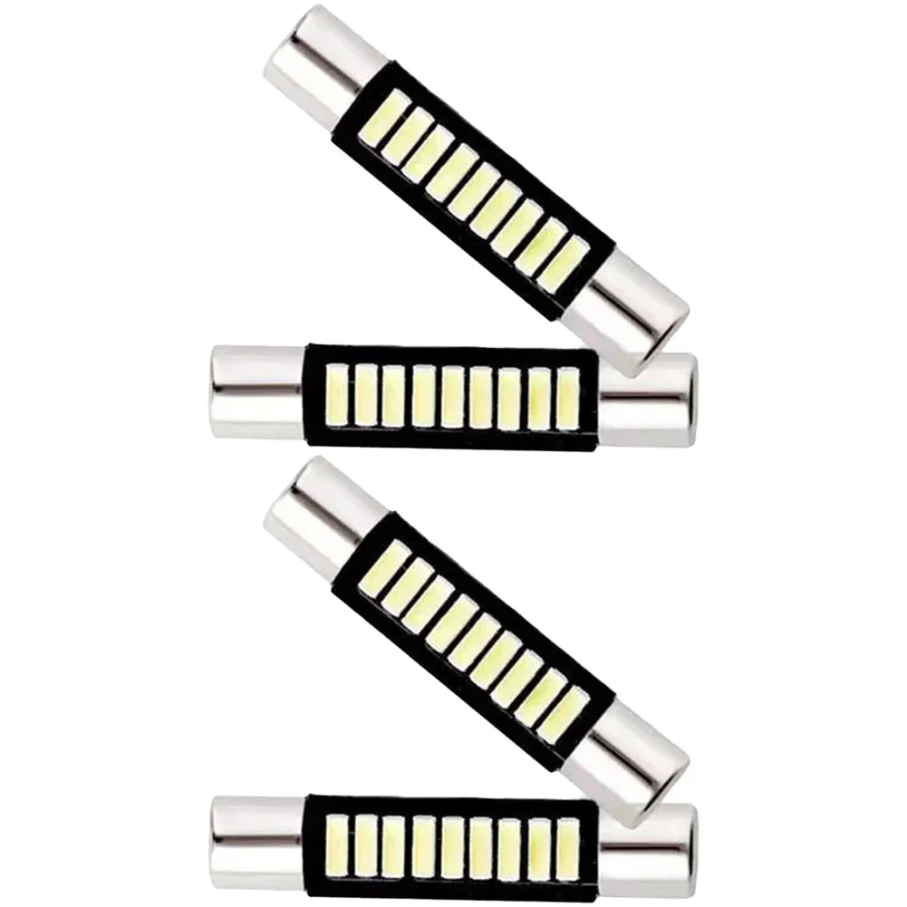 Practical Reading Light Vanity Mirror Light 12V 4pcs 6641 6614F For Dodge LED PCB Reading Light White Shade Bulb