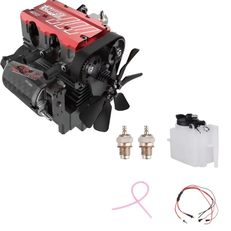 Tuoyang double-cylinder engine all-metal assembly model 25% nitro fuel miniature mini engine mechanical toy assembly gift view 3