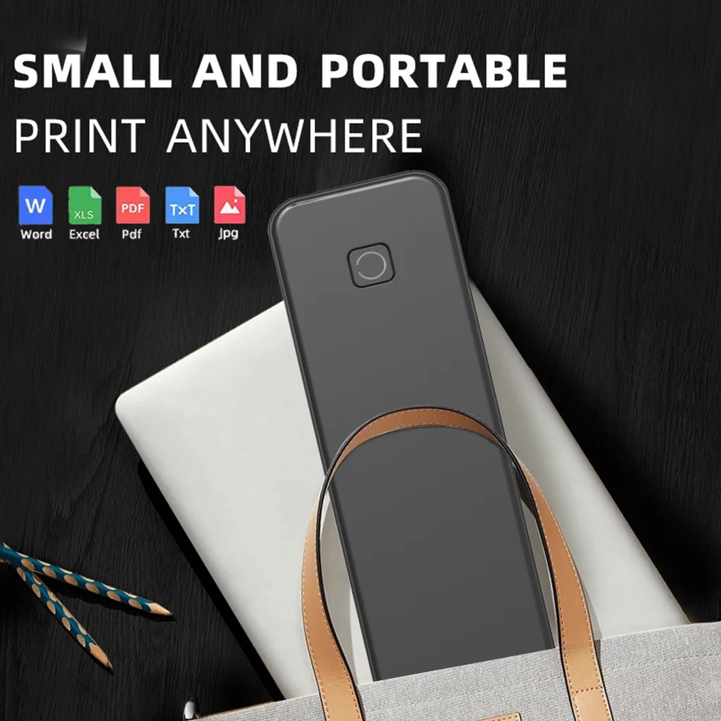 Portable Thermal Printer Bluetooth Wireless Small Home Office Document Wrong Title Printing