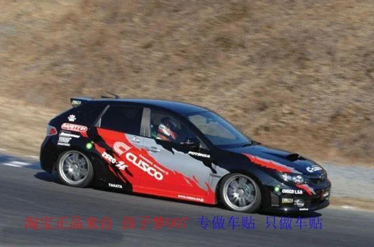 ملصقات سيارة لسوبارو امبريزا wrx sti تعديل الديكور الخارجي للجسم مخصصة فيلم ملصق رياضي عصري