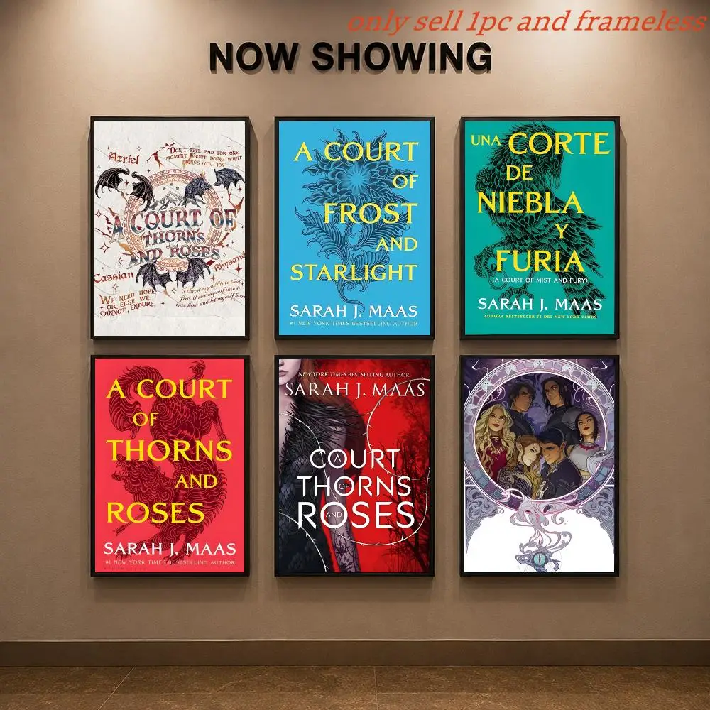 Fantasy Novel A-A Court of Thorns and Roses Poster Painting Prints Wall Art Picture Film Room Home Bar Cafe Decor Mural