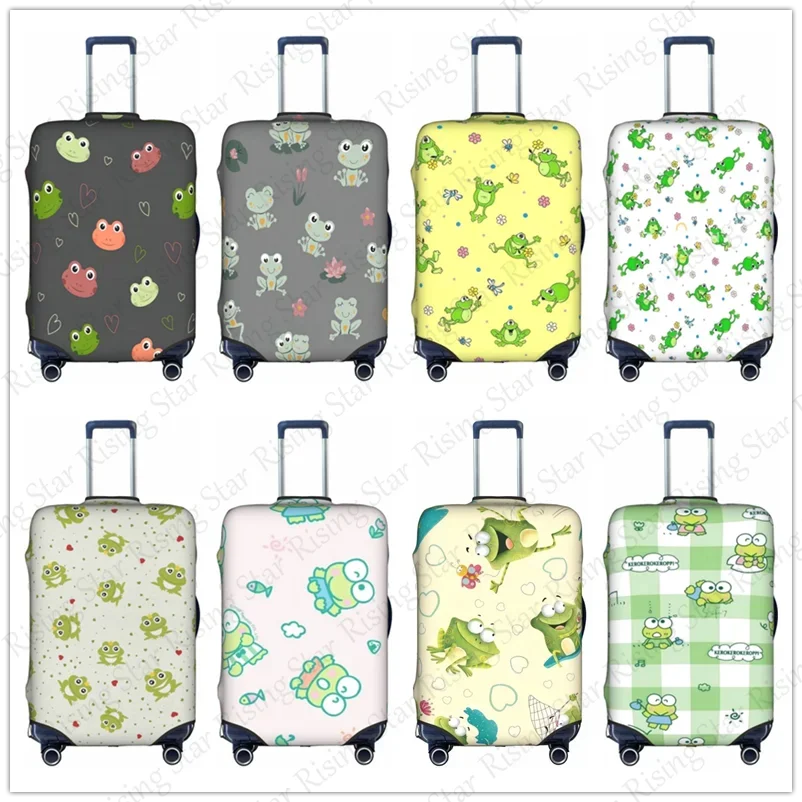 

Thick Elastic Luggage Protective Cover Zipper For 18-32 inch Bag Suitcase Covers Travel Frog cartoon animal funny Accessories
