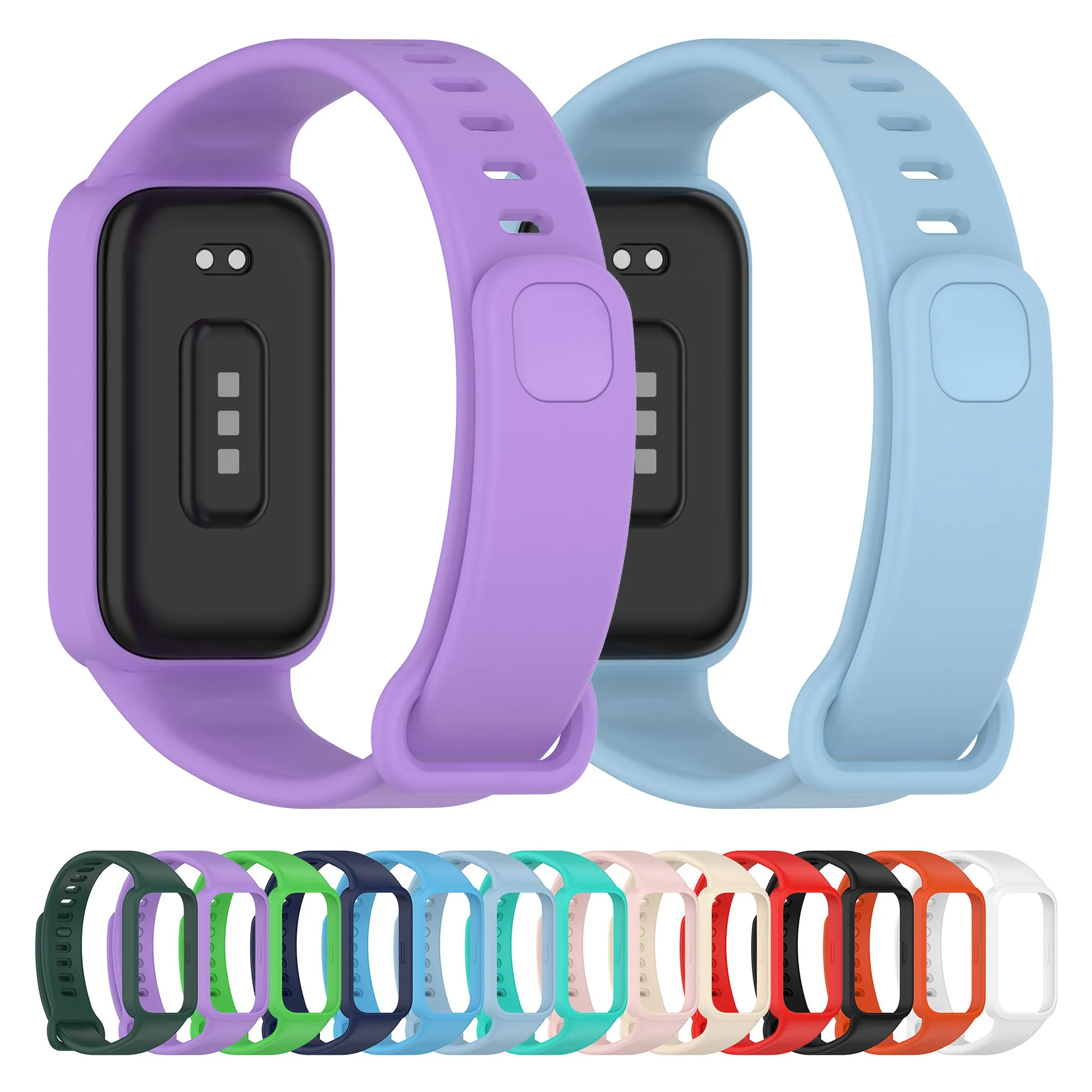 حزام معصم من السيليكون لـ Redmi Band 3 سوار معصم لـ Xiaomi Smart Band 9 Active #4