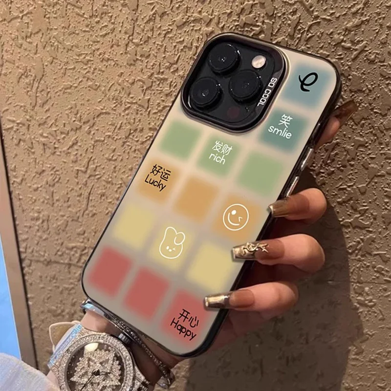 

Creative colorful plaid mobile phone case is for iPhone 15Promax 14Pro 13Pro 12 11Promax XS XR SE 7 8 series mobile phone case
