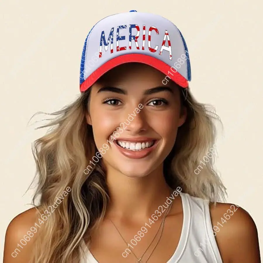 American Flag Hat USA Hat 4th of July Trucker Hats for Women Men Patriotic US Baseball Cap