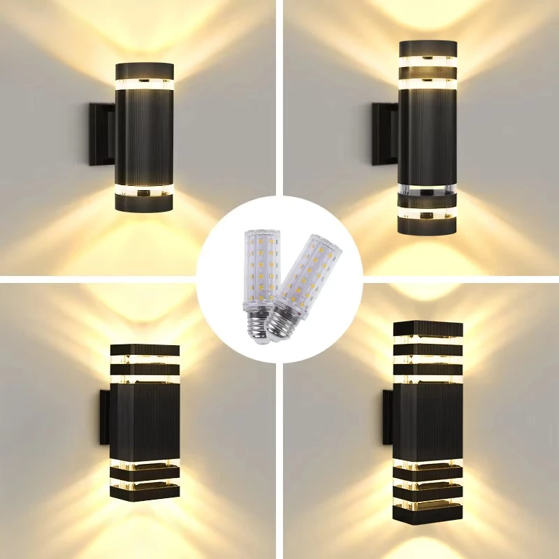 

Outdoor Garden Ip44 Waterproof E27 Warm Light Source Stair Up and Down Light