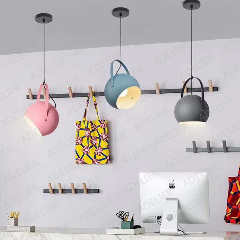 Colourful Pendant Lights Dining table Kitchen Island Restaurant Pendant Lamps Home Decration Lighting fixtures E27